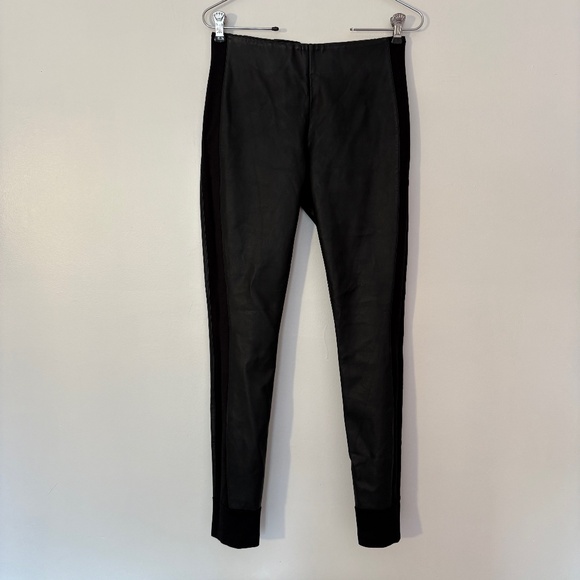 J. Crew The Gigi Pant Black Faux Leather Skinny Size 2 - Picture 1 of 9